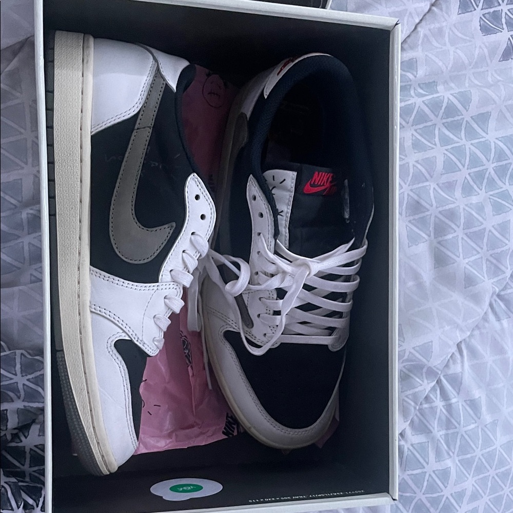 Nike Travis Scott Black and White Sneakers